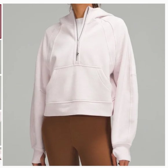 lululemon athletica Tops - (NWT) lululemon - Scuba Oversized Half Zip Hoodie - Flush Pink - Size XL/XXL